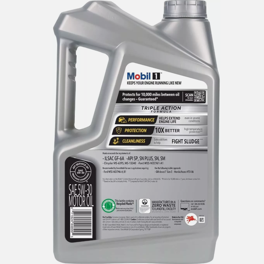 Zyq5 Mobil 1 Қозғалтқыш майы 5 В-30 Толық синтетикалық